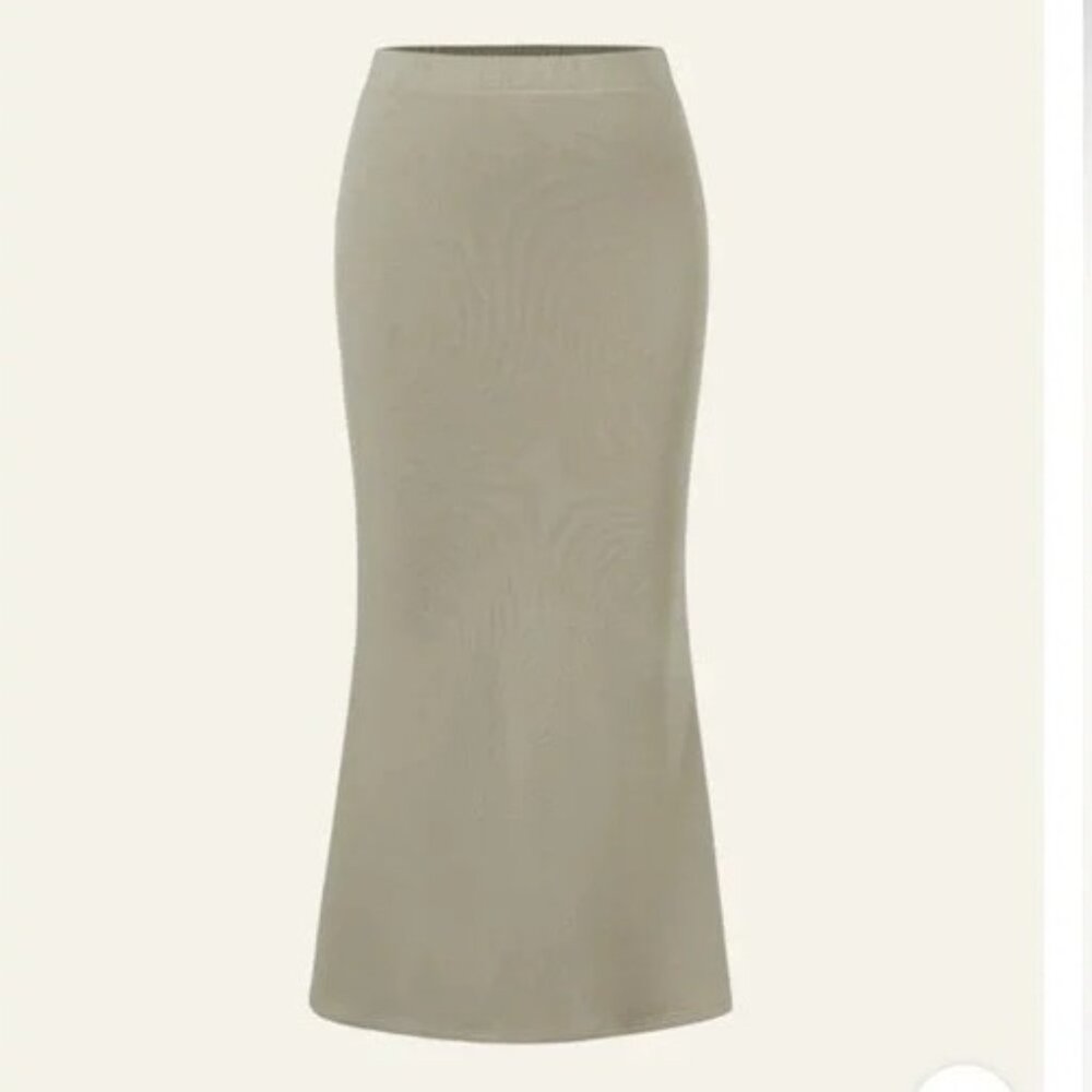 NEW OGL Eco-Mousse Timeless Maxi Mermaid Skirt griege sz M